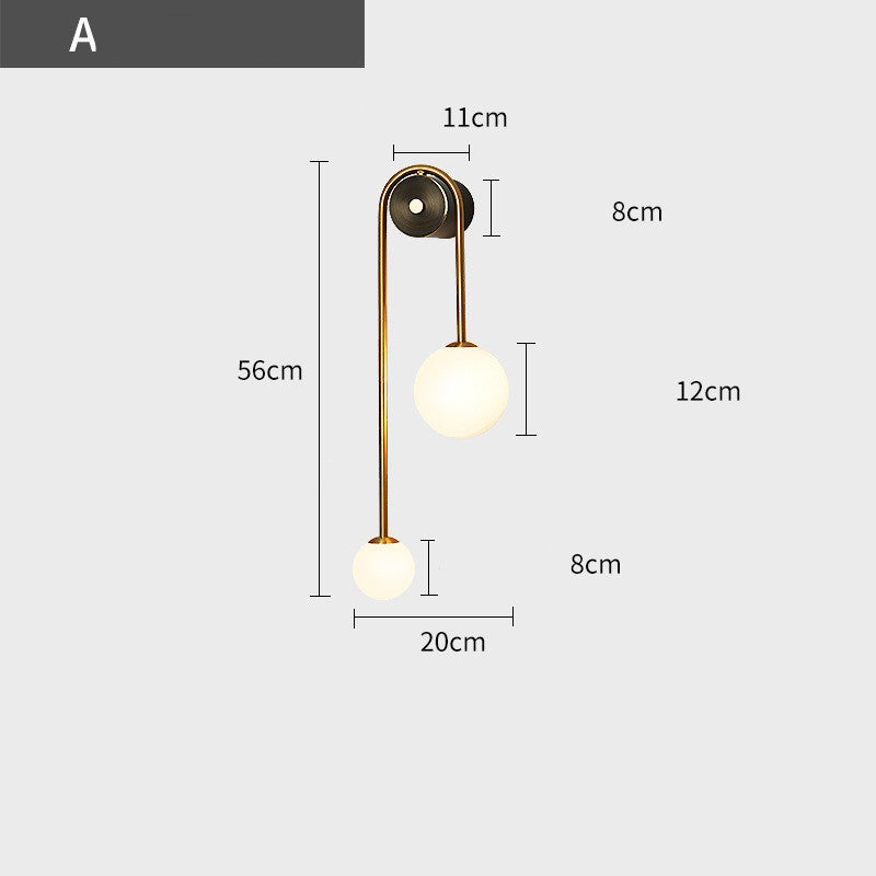Modern Simple Golden Light Luxury Wall Lamp