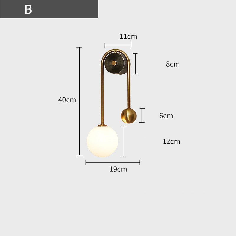 Modern Simple Golden Light Luxury Wall Lamp